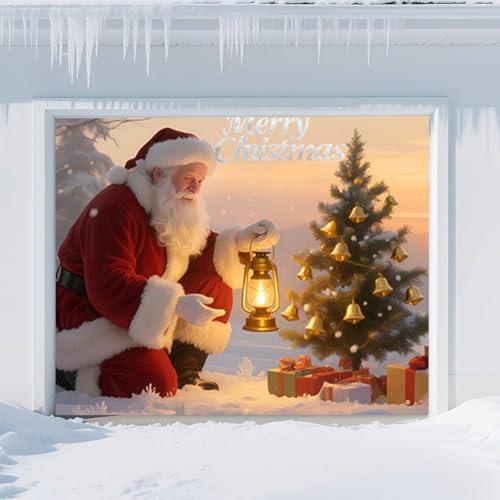 Père Noël Sapin Cadeaux Décoration Grand Format pour Façade Maison - 6