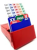 Bid Buddy - set of four Bridge bidding boxes (Red)