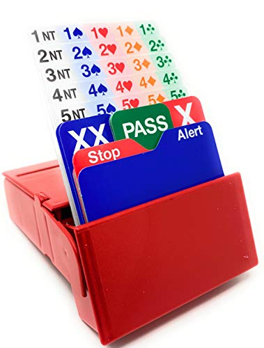 Bid Buddy - set of four Bridge bidding boxes (Red)