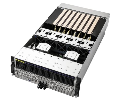 Image of Asrock Rack Server Barebone 4U8G-TURIN2 /RF 4U Dual-Socket AMD EPYC 9005 /9004 Series GPU Server | Supports 8X FHFL Dual-Slot PCIe 5.0 x16 GPUs (up to 600W TDP), 24x DDR5 DIMM, 2700W Titanium CRPS