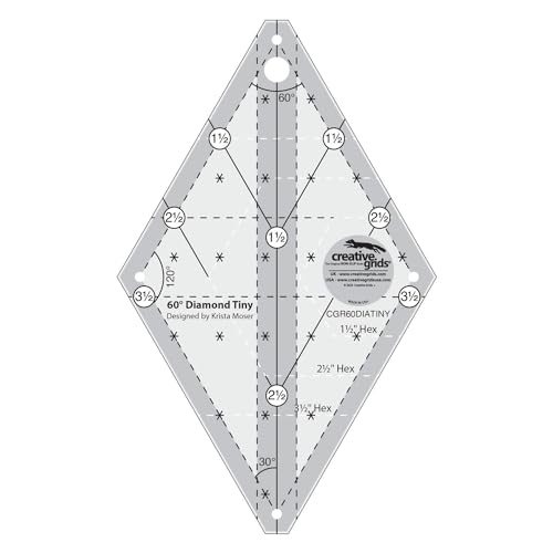Règle diamant 60 degrés pour réussir vos petits motifs de quilt