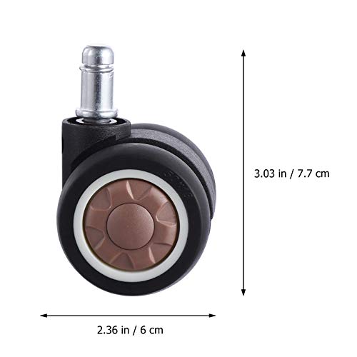 Rodas giratórias TEHAUX 5 peças sem ruído resistentes ao desgaste universal para móveis e carrinho d