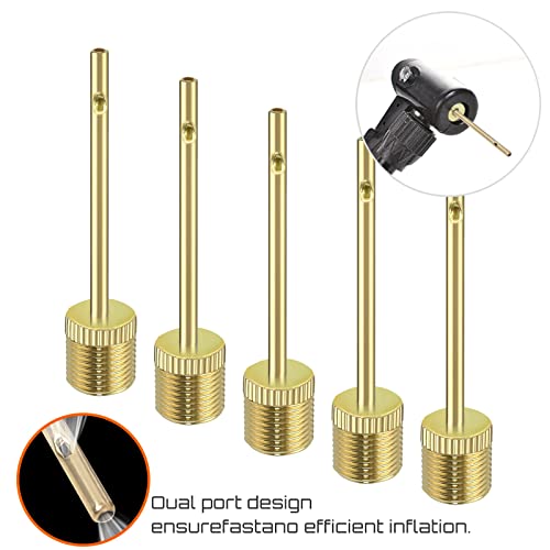 Premieradapter Inflating Glod Pump Needle (Pack Of 5) Adapter Needle Ball Football Rugby Volleyball Netball Valve Adapter, Smooth Edges Won't Hurt Our Balls [Ty65] #TOP2