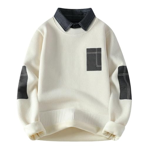Pull col chemise faux deux pièces homme : fini les plis
