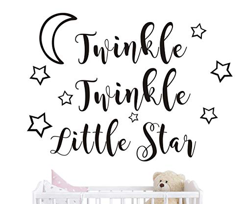 Vinilo decorativo estrella para pared 57x42 cm negro miniatura 1