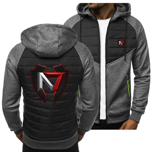 BYXLMS Nouvelles Vestes pour Hommes pour Mass Effect N7 Sweats à Capuche décontractés Sweat à...