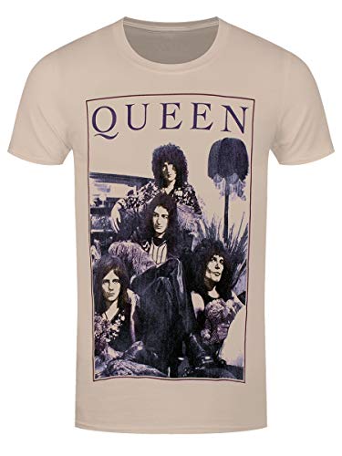 T-shirt Queen vintage homme crème idéal pour un look festival