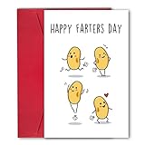 Happy Farters Day Card, Cute Pun Fathers Day Card, Dad Card for Father Stepdad Father-in Law