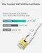 Yauhody CAT 8 Ethernet Cable, 3ft (5 Pack) Ultra High Speed 40Gbps 2000MHz SFTP CAT8 Cable LAN Internet Network Cord with Gold Plated RJ45 Connector for Gaming, Router, Modems, PC (3ft/5 Pack/White)