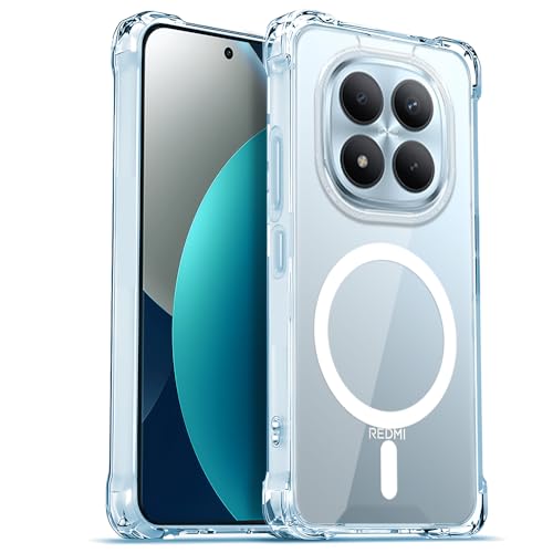 Image of AESTMO Clear Back Cover for Redmi Note 15 Pro Plus 5G | 360 Protection | Transparent Back Cover for Redmi Note 15 Pro Plus 5G (PC + TPU, Compatible with MagSafe Accessories, Transparent Bumper)