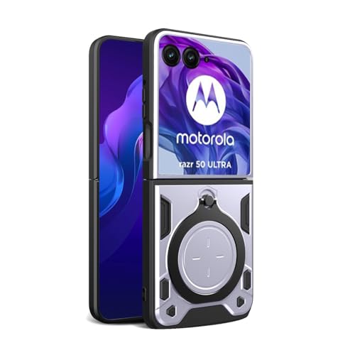 BORYA Case for Motorola Razr 50 Ultra, Shockproof Ultra Thin PC+TPU Silicone Military Anti-drop Cover