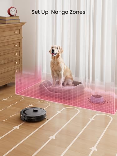 Image of Lefant M2S Robot Vacuum Cleaner with Mapping,10000PA,4-Hour Run Time,Laser Navigation DTOF,PSD Obstacle Avoidance Technology,Personalized Cleaning,Prohibited Areas,Ideal for Pet Hair,WiFi App /Alexa /GH