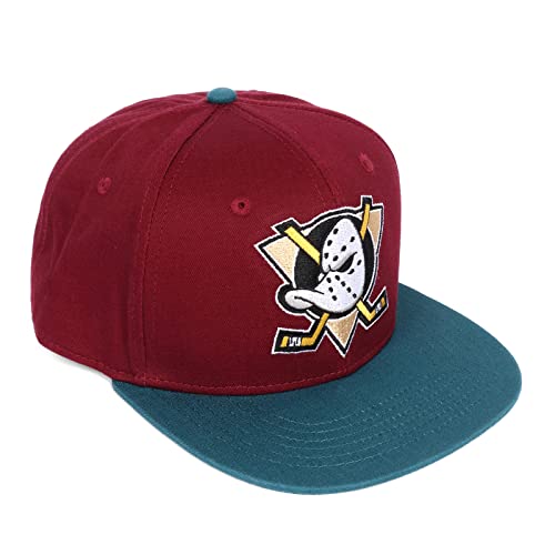 Image of TRIVINKIN Mighty Ducks hat Men's Duck hat Hockey Cap Adjustable Snapback Baseball Hat with Embroidered Logo Size (S-XL)