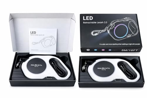 Retractable Light-Up and LED Leash