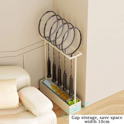 Support de rangement raquette tennis badminton avec panier - 8