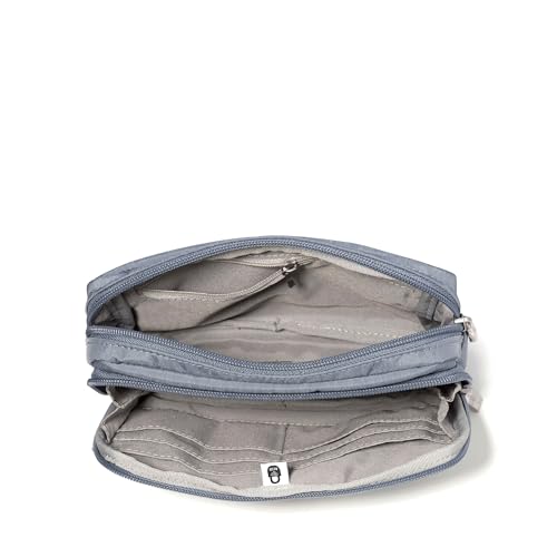 Image of Baggallini Modern Belt Bag 5x8 Travel Fanny Pack Sling Bag Waistpack w /RFID Card Holder Water-resistant Crossbody Bag