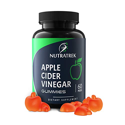 Organic Apple Cider Vinegar Gummies (60ct x 500mg) Raw Unfiltered ACV