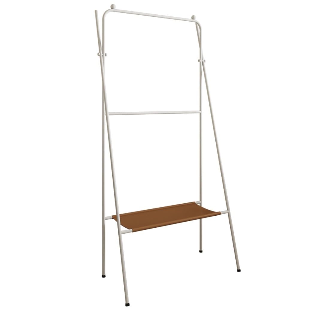 Freestanding Towel Rack Bedroom Freestanding Towel Rack 2-tier Bars And Shelf Metal Stand For Bathroom Washcloths Holder Stand(White)