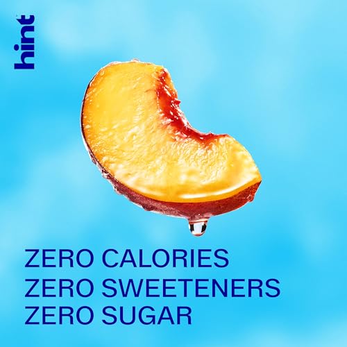 Image of Hint Fruit-Infused Bottled Water, Georgia Peach - Sugar Free Flavored Water with Zero Calories, Naturally Flavored, and No Artificial Sweeteners - 16 Fl Oz (Pack of 12)