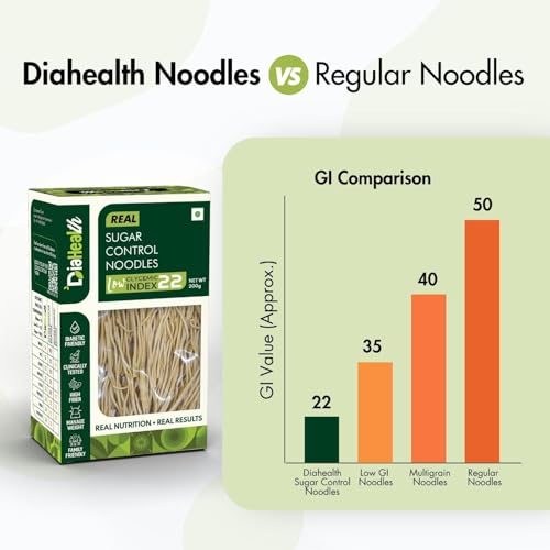 Image of Diahealth Noodles (Regular Noodles, 200 GM - Pack of 1)