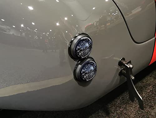 LED redondos 70 mm para vehículos clásicos con lente ahumado miniatura 7