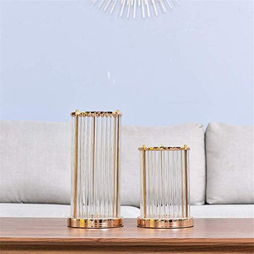 Vase en verre et alliage pour centre de table de mariage chic - 5
