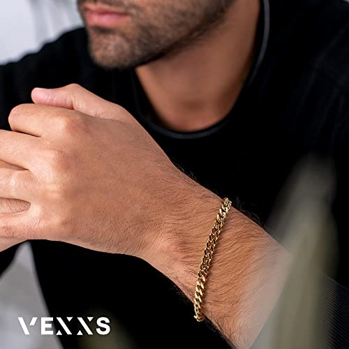 Pulsera para hombre VEXXS con baño de oro 18K 6mm miniatura 3