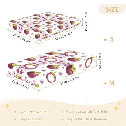 Parure de lit bébé en coton Mangosteen pour des nuits calmes