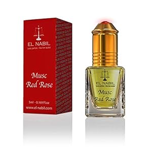 Musc Red Rose 5ml Parfum Duft – El Nabil Misk Musk Moschus Parfümöl für DAMEN & FRAU – Ätherische Essenzen Natur Perfume…