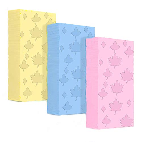 S&H Ultra Soft Exfoliating Sponge Shower Brush,Spa Scrub Exfoliating Bath Body Shower Sponge, 3 PCS Random Colors for Massager Dead Skin Body.