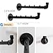 Industrial Wall Pipe Clothes Bar - Heavy Duty Metal Coat Hanger with Hook, Wall-Mounted Garment Holder Racks,Wall Clothing Racks/Hanging Rail, 4Pcs