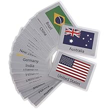 Flags Alphabet Flash Cards for Toddlers Kids ABC Shapes Sight Words Learning Spelling Cards Kindergarten Homeschool Preschool Waterproof Supplies