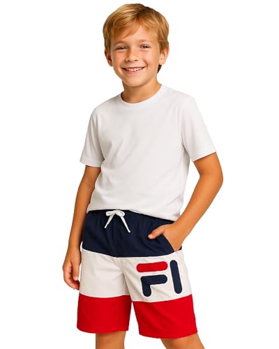 Fila Boys Swim Trunks - Breathable Lightweight Boys Swim Shorts with Drawstrings - Active Shorts Swimwear (Sizes: S-XL)3