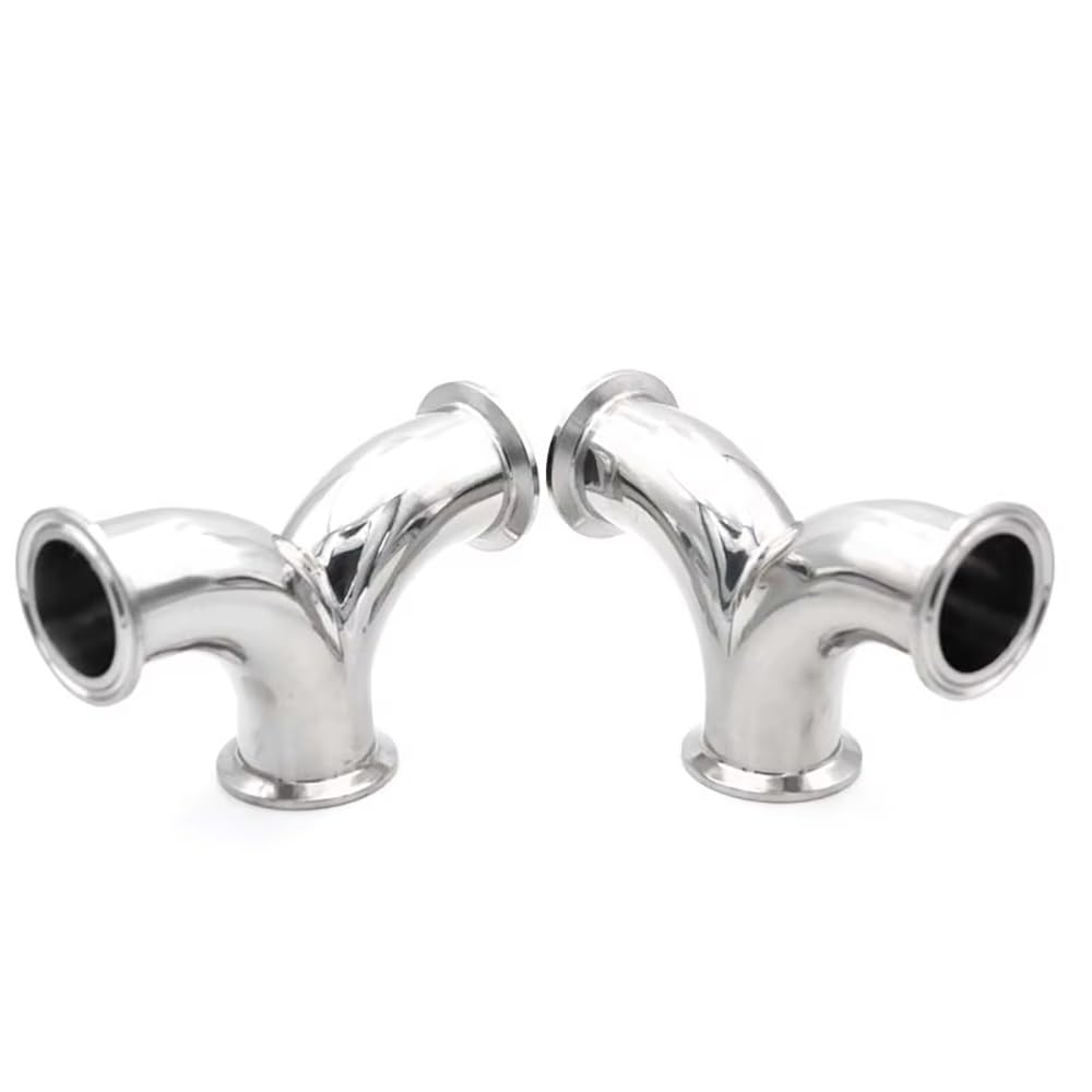 Tri Clamp Ze Stali Nierdzewnej 304 3-kierunkowy Y Kolanko Sanitarne Łącznik Rurowy 19-76mm OD Homebrew Użyj 1 Szt.(19mm Ferrule 50.5)
