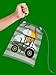 Birthday Galore Farm Green Tractor Time 8.5 x 11 Inch Drawstring Goodie Bags For Party Favors - 10 Pack of Candy Treat Bags - Boys Kids Birthday Party Decorations