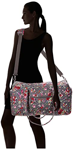 Vera Bradley Women's Large Travel Duffel Bag, Hope Blooms-Recycled Cotton, One Size