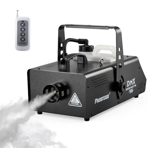 FANSTGEQ 2000W Professional Fog Machine with DMX Remote for DJ Stage Halloween