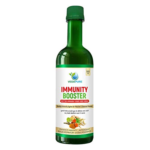 SB Group Vedapure Immunity Booster with Giloy, Tulsi, Ashwagandha, Turmeric & Ginger for Enhancing Your Immunity & Restoring Quality Life - 500 Ml