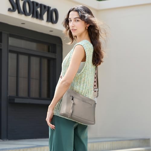 Image of befen Genuine Leather Purses for Women, RFID Medium Leather Crossbody Bags Shoulder Purse Handbags