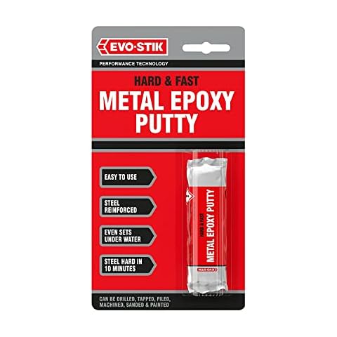 EVO-STIK Hard & Fast Metal Epoxy Putty, 50g Cover