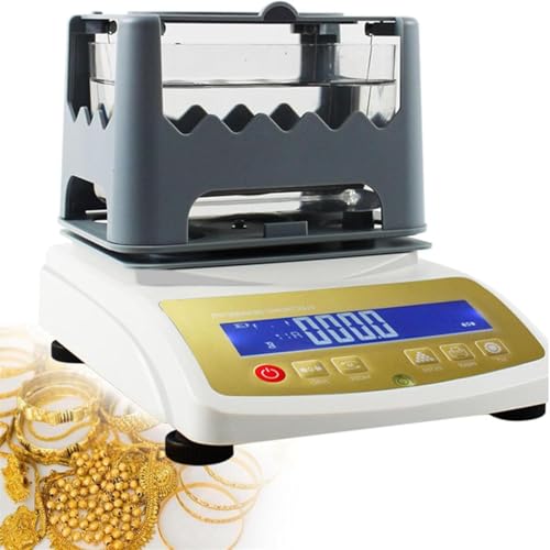 LQQYJSM Gold K Value Tester Accurate Gold Density Meter & Purity Detector, Precious Metal Analyzer, Gold Palladium and Platinum Authenticity Tester Perfect for Jewelry & Investment 1200g