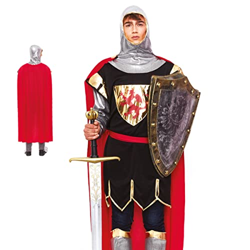 Partilandia Disfraz Caballero Medieval León【Tallas Adulto S a L】[Talla M]【Túnica Capa...