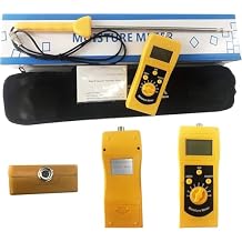 Chemical Moisture Meter Tester Soil Moisture Meter Measuring Range 0 to 90% for Soil Silver Sand Chemical Combination Powder Coal Powder