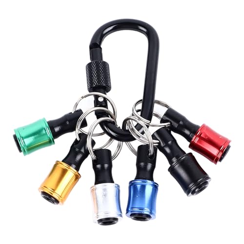 Keychain Keychain Drill Screw Adapter 1/4in Hex Shank Bit Holder Portable Fast Change Bar