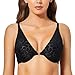 Produktbild DOBREVA Damen Spitzen BH Sexy mit Bügeln Durchsichtig Bralette Große Größen Schwarz 80G