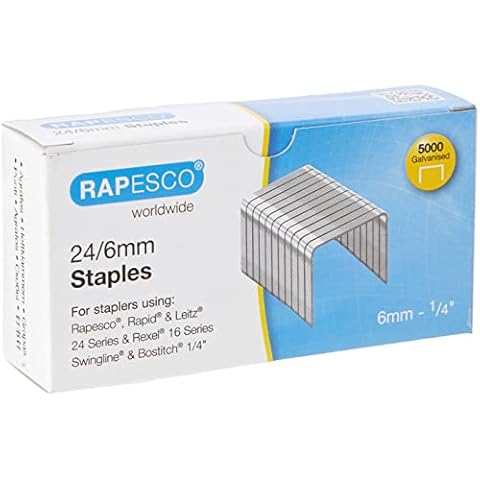 Rapesco S24602Z3 24/6 mm Staples - Box of 5,000 Cover