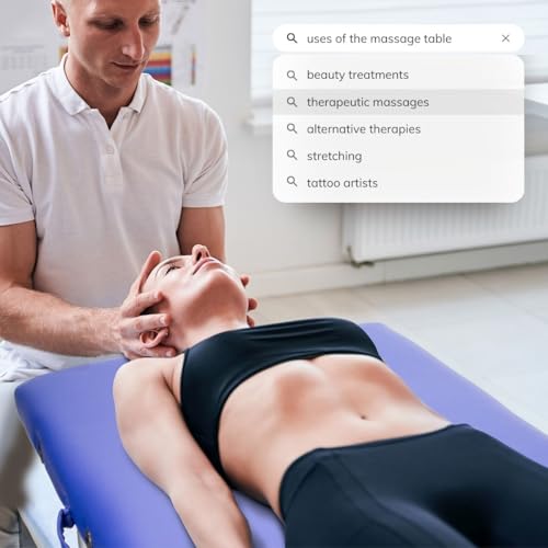 Mobiclinic®, Massage Table, CM-01 BASIC, Massage Bed, Professional, Portable, Wooden, 2 Sections, European Brand, Adjustable, 70 x 23.5 in, Therapy Couch, Physiotherapy, Tattoo bed, Blue - Image 7