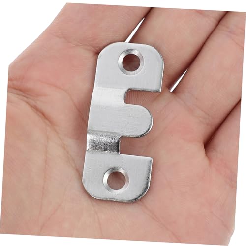 Image of 20pcs Heavy Duty Interlocking Flush Mount Bracket for Secure Picture Hanging Wall Mount Hardware for Art Frames Mirrors