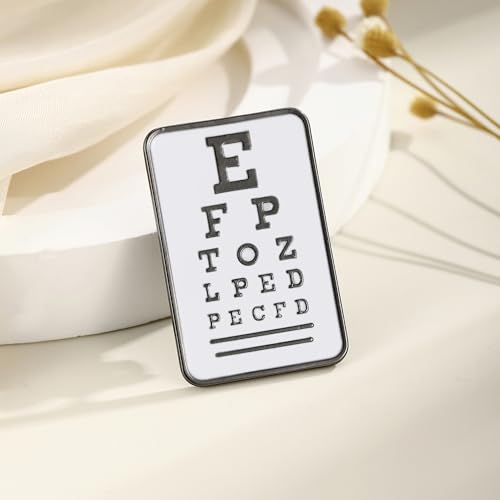 Image of Medical Optometrists Enamel Brooch Ophthalmology Vision Test Optometry Pin Jewelry for Doctor Nurse Backpack Lapel Badge