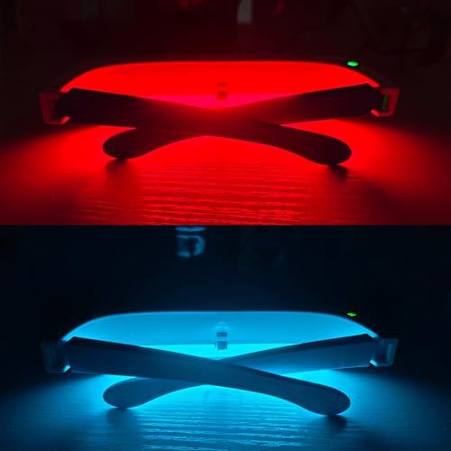 Red & Blue Light Therapy Glasses with Timer